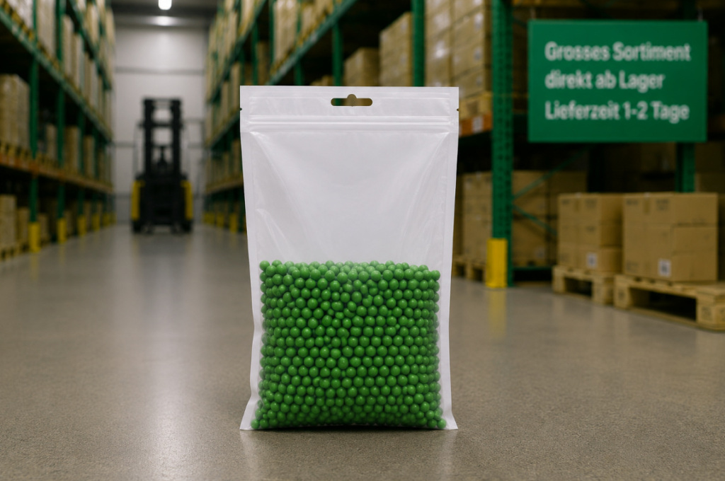 LDPE-Druckverschlussbeutel mit Eurolochausstanzung 50 mµ