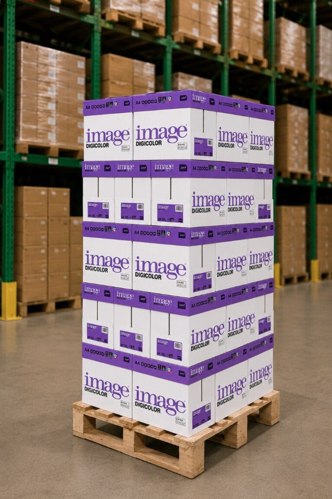 IMAGE Digicolor Farblaserpapier hochweiss A4 90g - 1 Palette (80'000 Blatt)