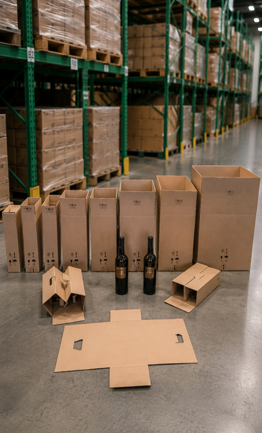 Flaschenversandverpackungen Wein